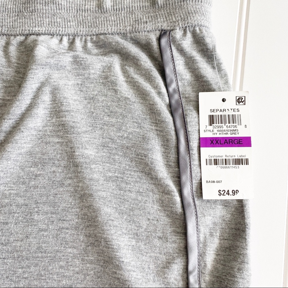 Alfani Intimates Heather Gray Sleep Shorts - XXL - Picture 3 of 5